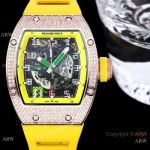AAA Replica Richard Mille RM010 Yellow Rose Gold Diamond-set Watches